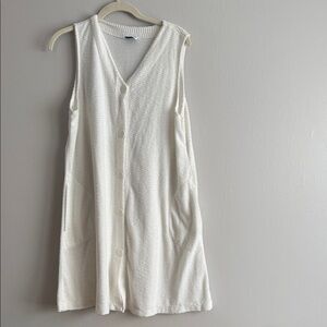 Knitted beach dress, size XL. No tag, so use measurements as a guide.